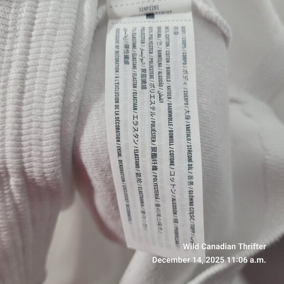 Hollister XL White Textured Ribbed Cotton Blend Classic Fit Short Sleeve Polo - Picture 4 of 7